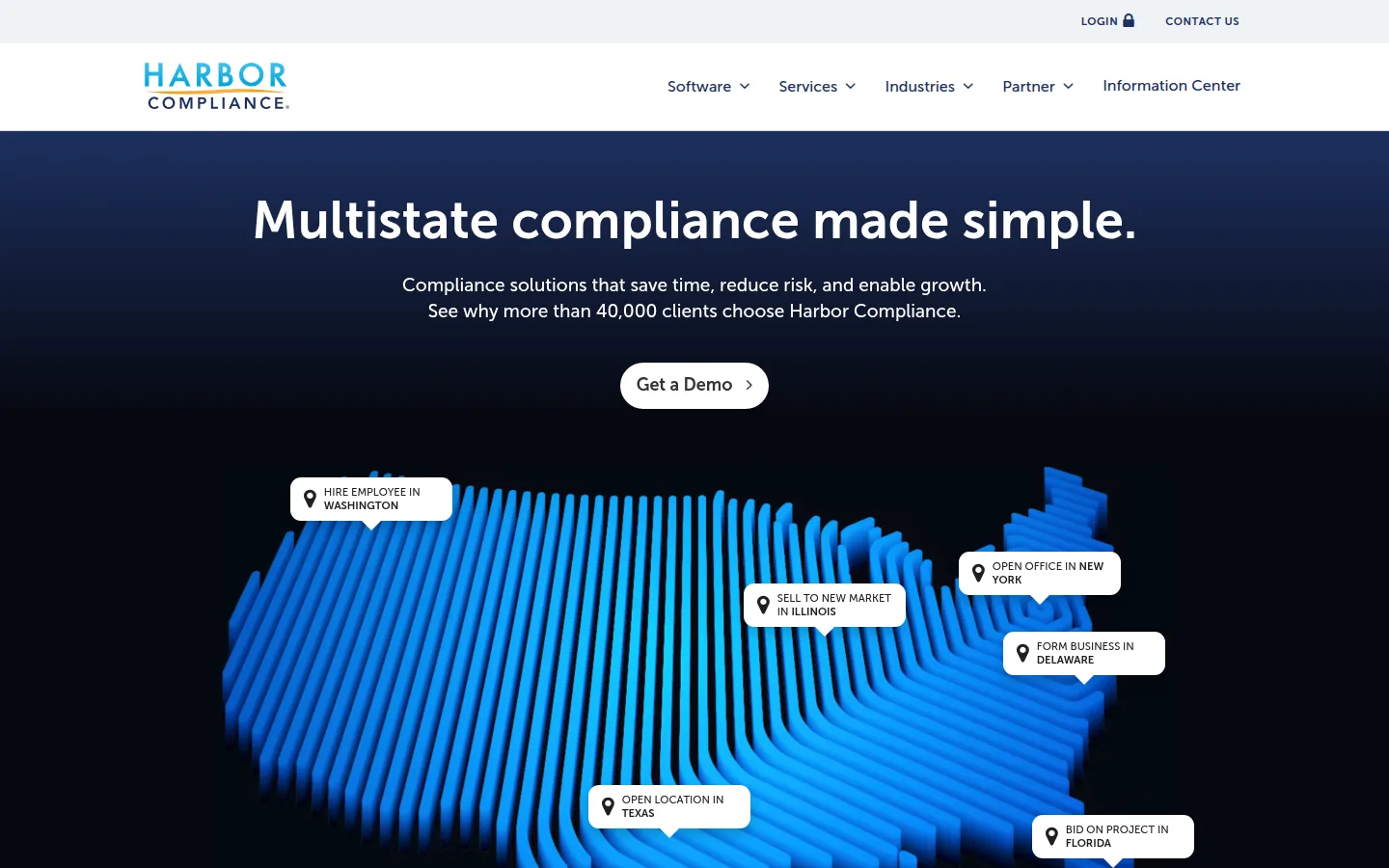 The Harbor Compliance website, formation and compliance for regulated businesses.